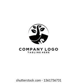 financial growth logo vector element. Financial growth logo template - Vector black