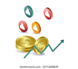 Financial growth with a network of people