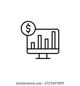 Presentación de crecimiento financiero mostrando inicio de sesión en dólares