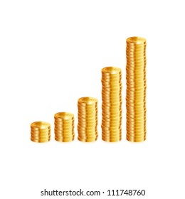 Financial growth. Vector