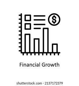 Financial Growth Vector Outline icons for your digital or print projects.