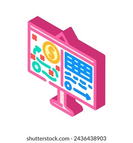 financial guidance isometric icon vector. financial guidance sign. isolated symbol illustration