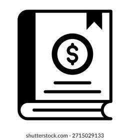 Financial Guide Icon Mixed Style Vector Illustration