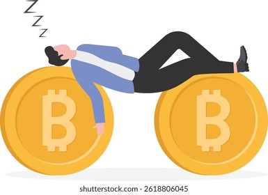 Financial guru or expert, behavioral finance mindfulness for wealth management, money and investment advisor concept

