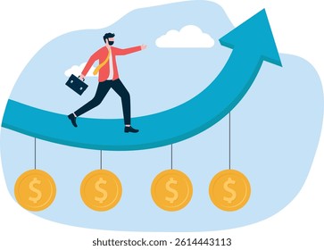 Financial guru or expert. Investment profit growth, financial advisor or wealth management.

