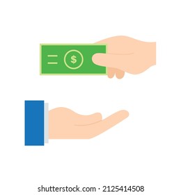 Financial Help Icon Vector Image. Can Also Be Used For Donations. Suitable For Mobile Apps, Web Apps And Print Media.