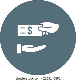 Financial Help Icon Vector Image. Can Also Be Used For Donations. Suitable For Mobile Apps, Web Apps And Print Media.