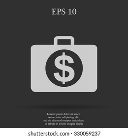 financial icon. Flat design style eps 10
