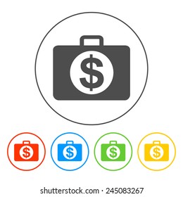 financial icon.  Flat vector illustrator Eps 10