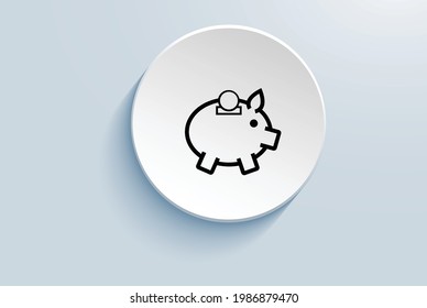 Financial icon isolated white background