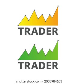 Icono financiero o logotipo para comerciante