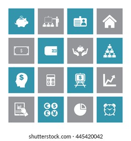 Financial icon Set. Eps-10.