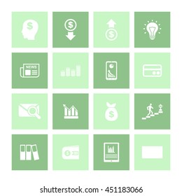 Financial icon Set. Eps-10. 