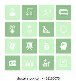 Financial icon Set. Eps-10. 