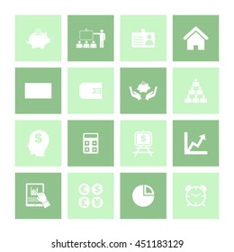 Financial icon Set. Eps-10. 