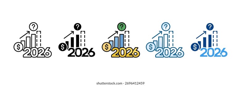 Financial Icon Set Multiple Style Collection