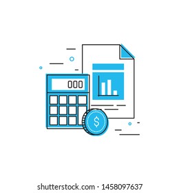 financial icon vector. business vector design. filled outline style
