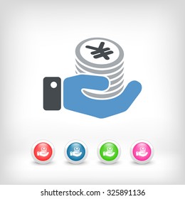Financial icon - Yen
