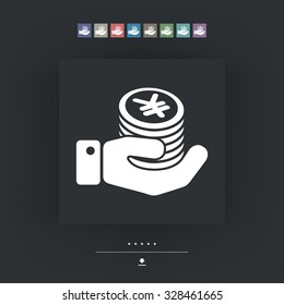 Financial icon - Yen