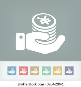 Financial icon - Yen
