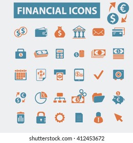financial icons
