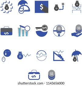 Financial icons set
