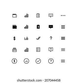 Financial icons set