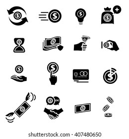 financial icons set