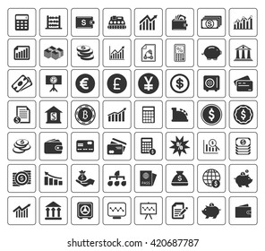 Financial icons set