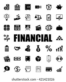 Financial icons set