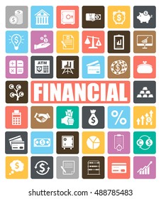 Financial icons set