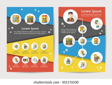 Financial icons set with long shadow,eps10
