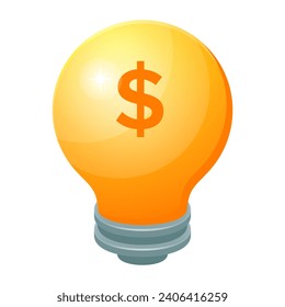 A financial idea flat icon, premium download