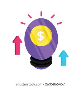 Ícone de estilo Financial Idea Vetor. Arquivo Eps 10