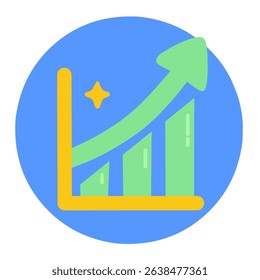 Financial illustration in cute cartoon style with upward trend graphs with green arrows. Modern and playful vector style suitable for financial education or infographics.