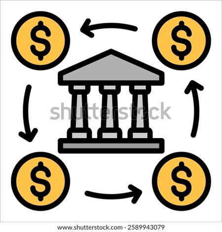 Financial Inclusion Icon Element For Design