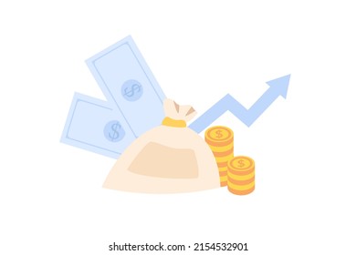 Financial indicators, statistical report.
Business performance in the bitcoin. vector