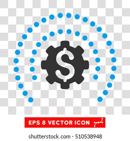 Financial Industry Protection EPS vector icon. Illustration style is flat iconic bicolor blue and gray symbol.