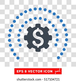 Financial Industry Protection EPS vector pictogram. Illustration style is flat iconic bicolor smooth blue symbol.