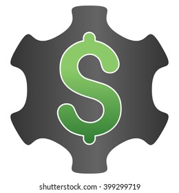 Financial Industry vector toolbar icon for software design. Style is a gradient icon symbol on a white background.