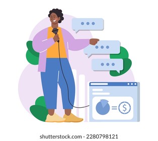 Financial influencer. Trader or broker social media educative blog. Investment and currency exchange, global economy analytics. Currency market review and financial literacy blogging.