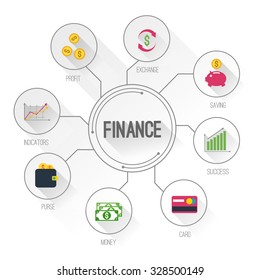 Financial infographics vector illustration