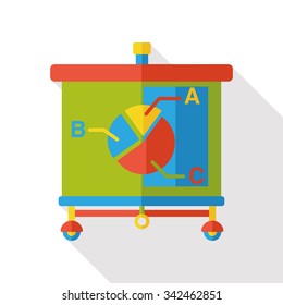 financial information paper flat icon