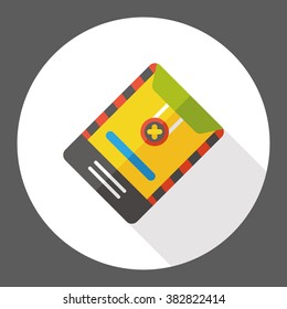 financial information paper flat icon