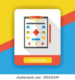 financial information paper flat icon
