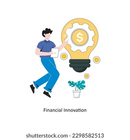 Financial Innovation Flat Style Design Vector illustration. Stock illustration