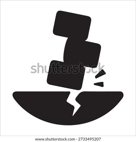 Financial Instability Illustration Representing Volatile Economy and Market Risk
