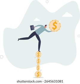 O conceito de instabilidade financeira, incerteza ou instabilidade do mercado de investimento, situação de risco ou recessão econômica, crise ou falência.