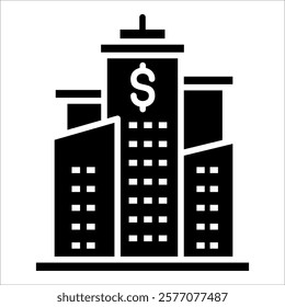 Financial Institutions Icon Element For Design