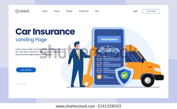 Financial insurance, car insurance, agent\
insurance protection concept, umbrella, healthcare, landing page\
flat illustration vector template\
banner